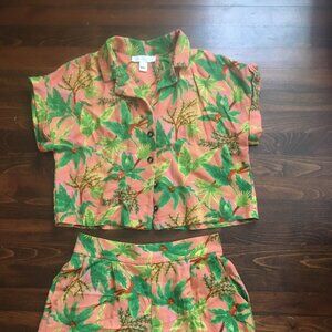 Monteau Los Angeles tropical summer set size large